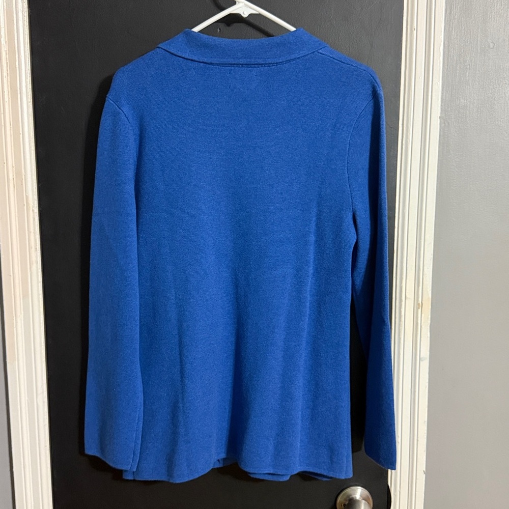 Lands’ End Cotton Grandpa Sweater Size: S (6-8) - Picture 2 of 7